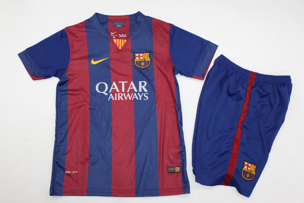 Kids-Barcelona 14/15 Home Soccer Jersey